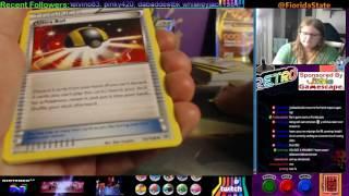 Opening a booster box of Roaring Skies!  Shaymin EX Pull!