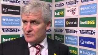 Mark Hughes Post Match Interview - Stoke 2-0 Everton 04 03 2015