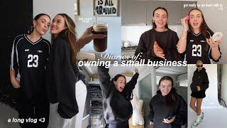 vlog: busy week in our life of running a small biz, shoot day, prep for launch, unpacking stock...