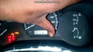 كيفية اطفاء لمبة لاشان تويوتا how to reset light t-blet toyota