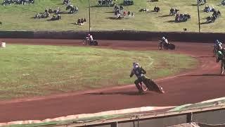 Speedwayrennen Neuenknick Finale 2022. 1. Michael Härtel 2. Grzegorz Zengota 3. Marius Hillebrand