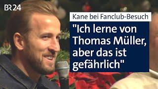 Harry Kane auf Weihnachtsfeier des FC Bayern-Fanclubs Mietraching | Abendschau | BR24