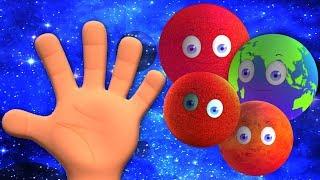 行星手指家族 | 学龄前韵 | 教育歌曲 | 学习行星 | Rhymes in China | Solar System Songs | Planets Finger Family