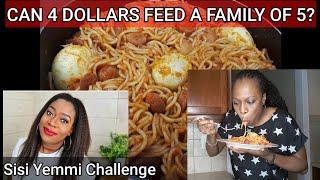 CAN $4(#1500) FEED A FAMILY OF 5 IN AMERICA ?#SisiYemmieTvCHALLENGE #CookWith1500