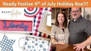 Ready Festive 4th of July Holiday Box (Plus Add-ons) Unboxing! #patriotic #homedecor #holidaydecor