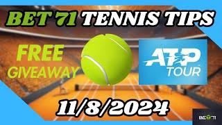 Tennis Picks and Predictions 11/8/24