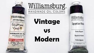 Williamsburg Oil Paint - Vintage vs Modern Mini Comparison