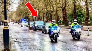 SPOTTED IN LONDON: POLICE TRANSFER HIGH PROFILE PERSONNEL THROUGH ROYAL PARK 