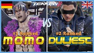 Tekken 8 ▰ DULIEST17 (#2 Ranked Kazuya) Vs MOMO (#1 Ranked Devil Jin) ▰ Ranked Matches