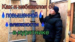 Как я избавился от повышенной ВЛАЖНОСТИ в курятнике...