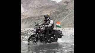 Splendor Bike On Water Crossing By Jatt Prabhjot  @jattprabhjot