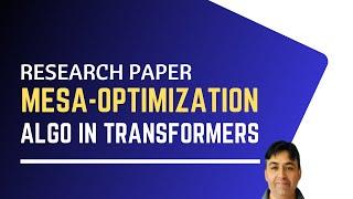 Mesa Optimization Algorithms in Transformers