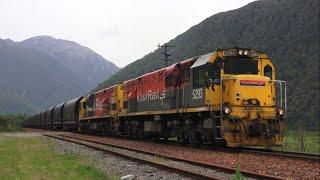 KiwiRail Trains in New Zealand's Southern Alps (HD)