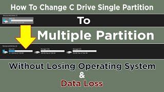 [Tips] How to create partition from C drive without format and losing OS and data | +919015367522