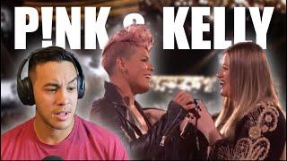 Kelly Clarkson and P!nk go so hard - Everybody Hurts REACTION