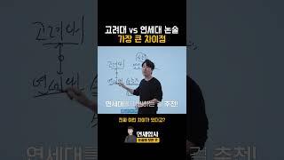 고려대 논술 vs 연세대 논술