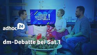 dm-Debatte bei Sat.1 / AOK-Aufsatz: Studium kürzen / Geldwechsel-Trickbetrug / 43 neue Arzneimittel