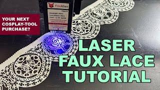 Cutting Fabric with a budget Laser | Faux Lace Laser Cosplay Tutorial