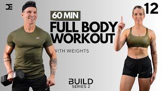 Day 12 | 1 Hour Power - FULL BODY DUMBBELL WORKOUT | BUILD Series 2