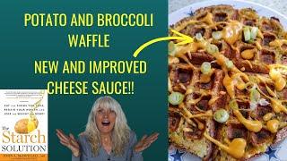 New Plant Based Cheese Sauce with Potato Broccoli Waffle