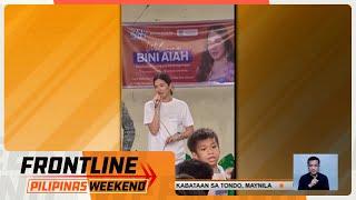 BINI Aiah, namigay ng tulog sa ilang kabataan sa Tondo | Frontline Weekend