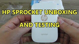 HP SPROCKET Printer Unboxing|Setting up|Printing