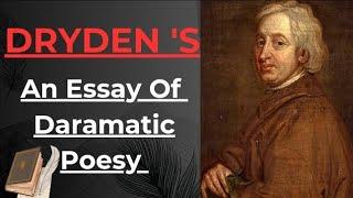 Dryden ll "An Essay of Dramatic Poesy" ll Critical Work ll