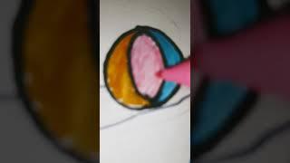Drawing a Flamingo/Drawing with anshu  #shorts #flamingo