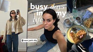 busy days in my life | packing for our big trip & last summer days in nyc