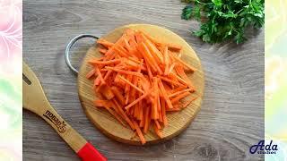 Новогоднее блюдо CАЛАТ ИЗ КУРИНОЙ ПЕЧЕНИ С ЗЕЛЕНЫМ ГОРОШКОМ 