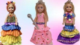 DIY Baarbie - How to make rainbow dress with clay
