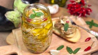 MELANZANE sott'olio FATTE IN CASA  ricetta facile, economica e deliziosa- Eggplants in oil