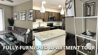 FULLY FURNISHED LUXURY APARTMENT TOUR IN DALLAS, TX | VLOG STYLE