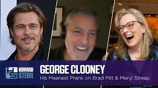 George Clooney Shares the Pranks He’s Pulled on Matt Damon, Brad Pitt, and Meryl Streep