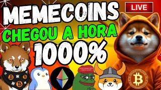 MEMECOINS VÃO EXPLODIRCHEGOU A HORAMILIONÁRIO COM MEMECOINS E ALTCOINSPOTENCIAL 100X#MEMECOINS