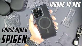 Spigen Ultra Hybrid Frost Black (With MagSafe!!) Unboxing & Review - iPhone 14 Pro Space Black