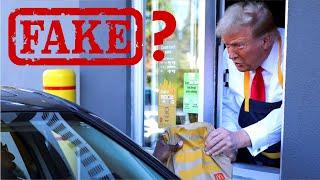 Donald Trump in McDonald Fake or Real ? | American Pulse