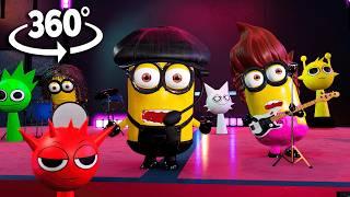 360° Minions Rock the Stage with Incredible Incredibox Sprunki Beats!