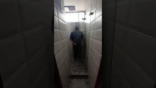 DIVISIONES DE BAÑO EN VIDRIO TEMPLADO EN BOGOTA SISTEMA PLEGABLE-INGEVIDRIOS