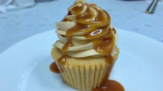 Dulce De leche Cupcake w/Dulce de leche Buttercream frosting and Salted Caramel Sauce -Full tutorial