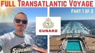 Cunard Queen Mary 2 Full Transatlantic Voyage (part 1 of 2)