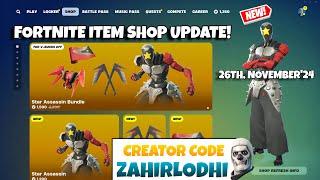 *NEW* Star Assassin Skin Bundle! Fortnite Item Shop Update [26th November, 2024] (CH2 Remix)