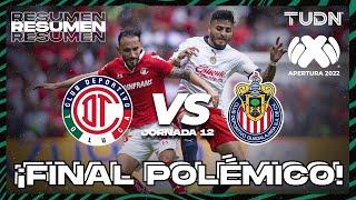 Resumen | Toluca vs Chivas | Liga Mx Apertura 22 -J12 | TUDN