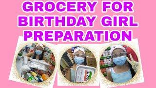 GROCERY FOR BIRTHDAY GIRL PREPARATION/Robbies Vlog