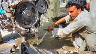 1987 Model tractor engine repair | Repair Oil pump | Amazing technology king