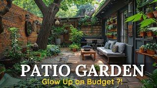 Beautiful Patio Garden Ideas on a Budget : Outdoor Space Makeover