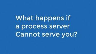 What Happens If a Process Server Cannot Serve You? | Alternative Service | Substituted Service | 106