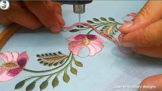 Beautiful machine embroidery border design - Embroidery designs