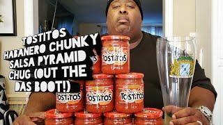 The Tostitos Habanero Chunky Salsa Pyramid