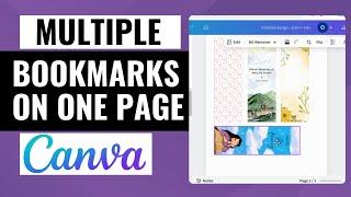 How To Put Multiple Bookmarks On One Page in Canva in Minutes!